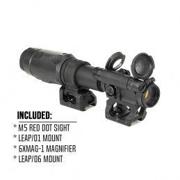 AIM M5 RED DOT SIGHT & 6XMAG-1 6X MAGNIFIER COMBO AT 1.57" CENTERLINE HEIGHT BY SPECPRECISION