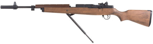 M1A replica pellet rifle with underlever cocking mechanism and authentic design