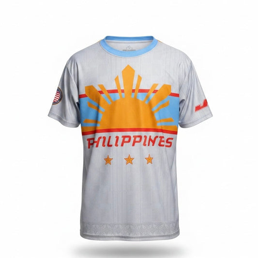 JT Stretchy Soft T Shirt - Team Philippines Lt Grey