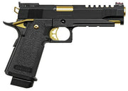 Tokyo Marui Hi-Capa 5.1 Gold Match Custom Gas Blowback Airsoft Pistol, Black / Gold right side view