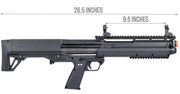 Tokyo Marui KSG airsoft shotgun showing multi-shot gas magazine detail