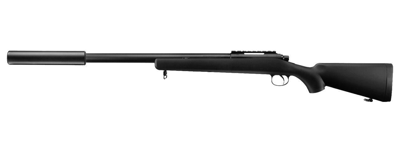 Tokyo Marui VSR-10 G-Spec Bolt Action Airsoft Sniper Rifle with Mock Suppressor, Black