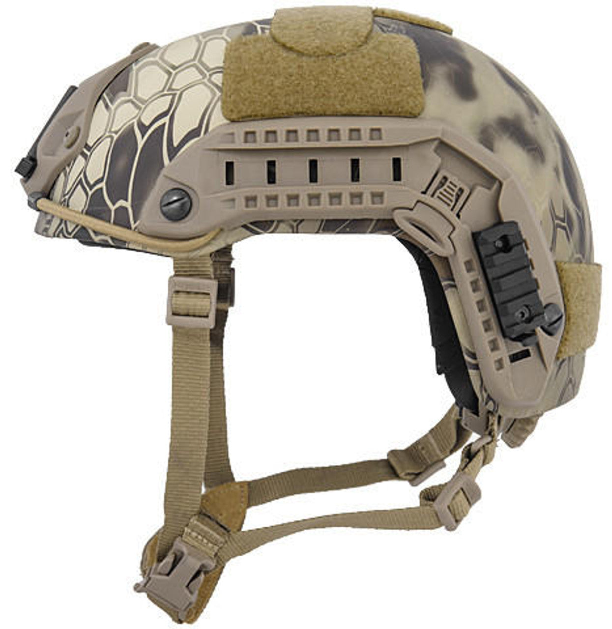 Close-up of UK Arms Maritime Helmet ABS M/L with high-low density foam padding for comfort