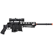 UK Arms P1402 Spring Airsoft Sniper Rifle with folded stock and bipod 