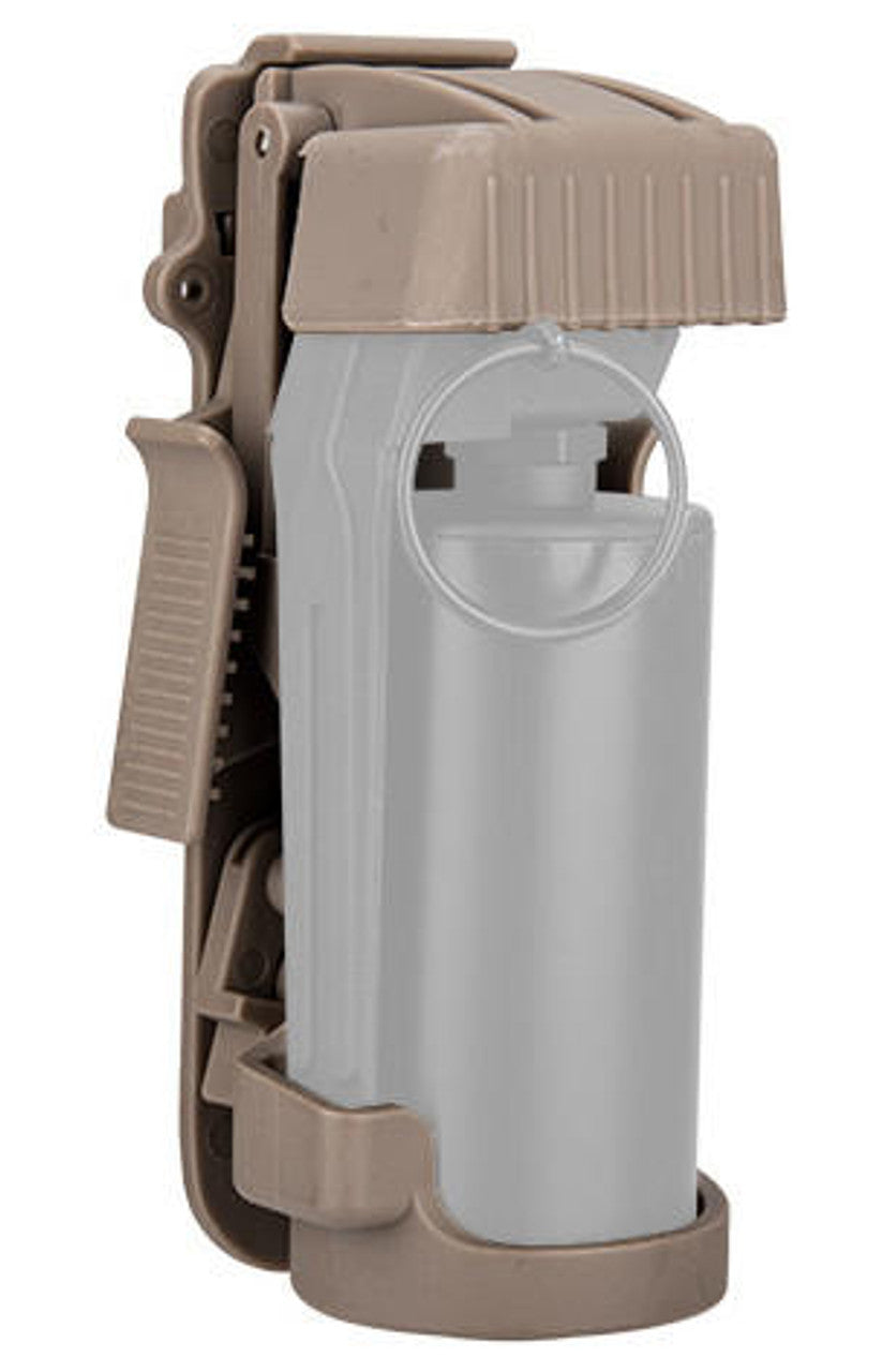 UK Arms QR Flash Bang Holster: MOLLE-Compatible Quick Release Design in DE Color