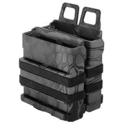 "UK Arms Quickmag 'Heavy' DBL 7.62 Nato Mag Pouch in TYP, featuring a durable polymer double pouch design, secure retention for M14, G3, and SR-25 7.62mm magazines, and MOLLE compatibility
