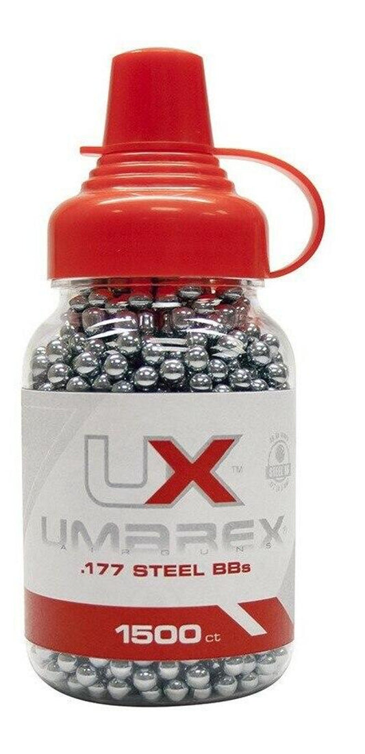 UMAREX .177 Cal Steel BBs - 1500 Count Airgun Ammo