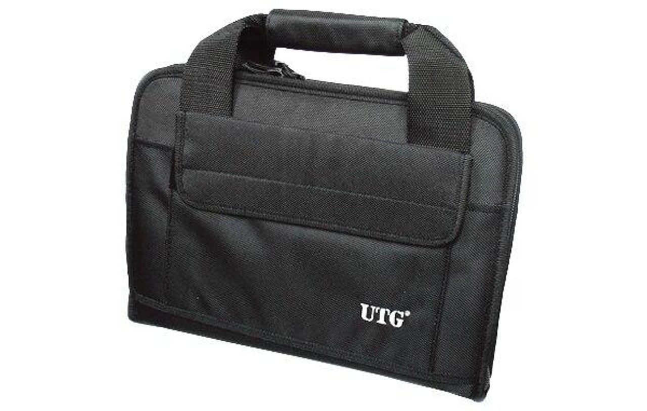 UTG Deluxe Single Pistol Carry Case Black - Front View