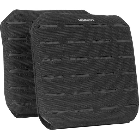 Valken Plate Carrier Side Panel LC 2pk Black – MOLLE-compatible with reinforced straps, fits most 10x12 plates, and adds ballistic plate storage for tactical loadouts.