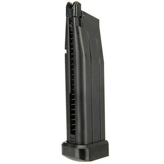 WE Hi-Capa 28rd Green Gas Magazine, Black