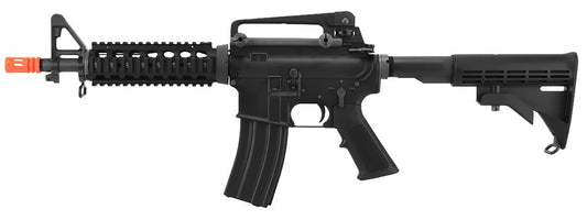 WE M4 CQB GBB Airsoft Rifle full view with retractable stock extended