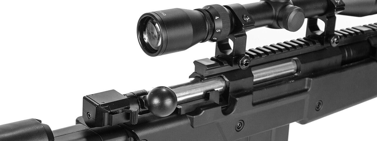 Well Bolt Action Sniper Rifle Bolt and Scope view