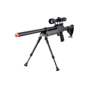 Well MB06AB Bolt Action Sniper Rifle Right Angel view with Bipod and Scope