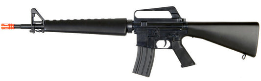 WellFire M16A1 Tactical Carbine Spring Airsoft Rifle in Black