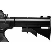 Wells M16A4 airsoft rifle displayed with Closed stock